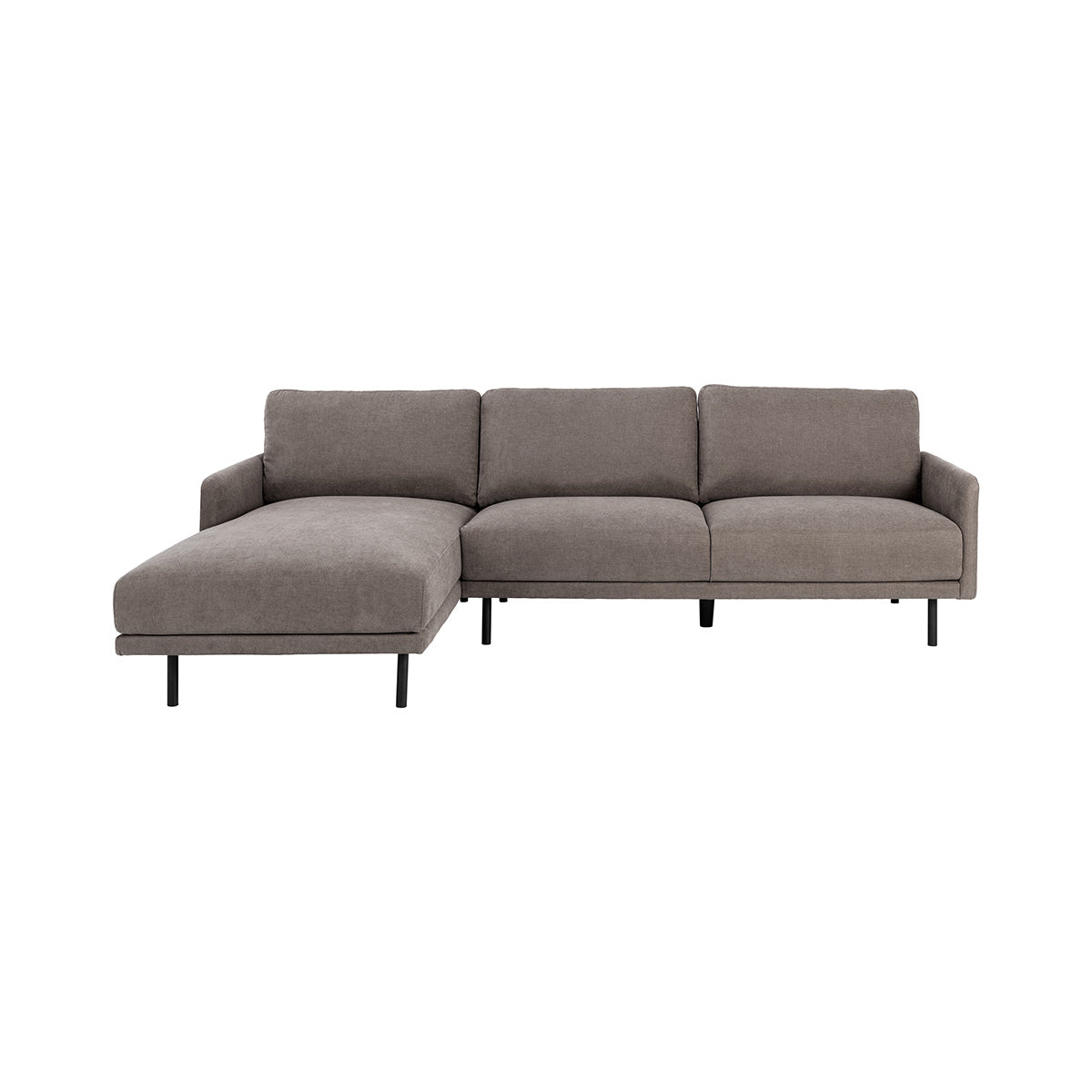 Calma sofa m/chaiselong, dusty brown