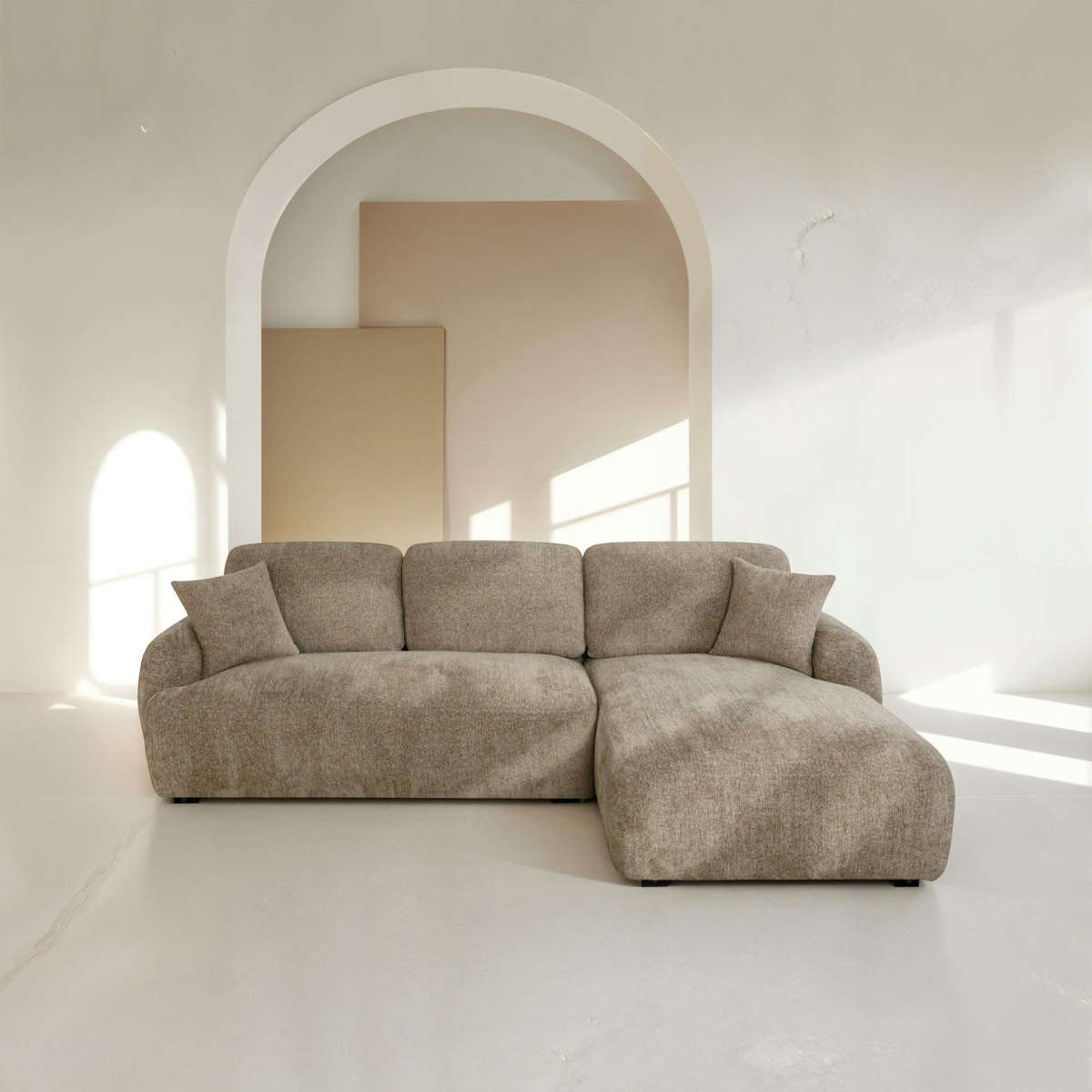 Alcudia sofa m/chaiselong, taupe