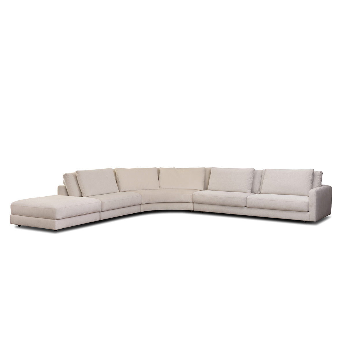 Rio hjørnesofa m/open end, hvid