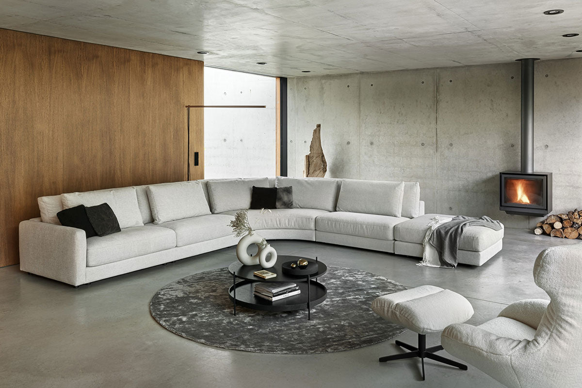 Rio hjørnesofa m/open end, hvid