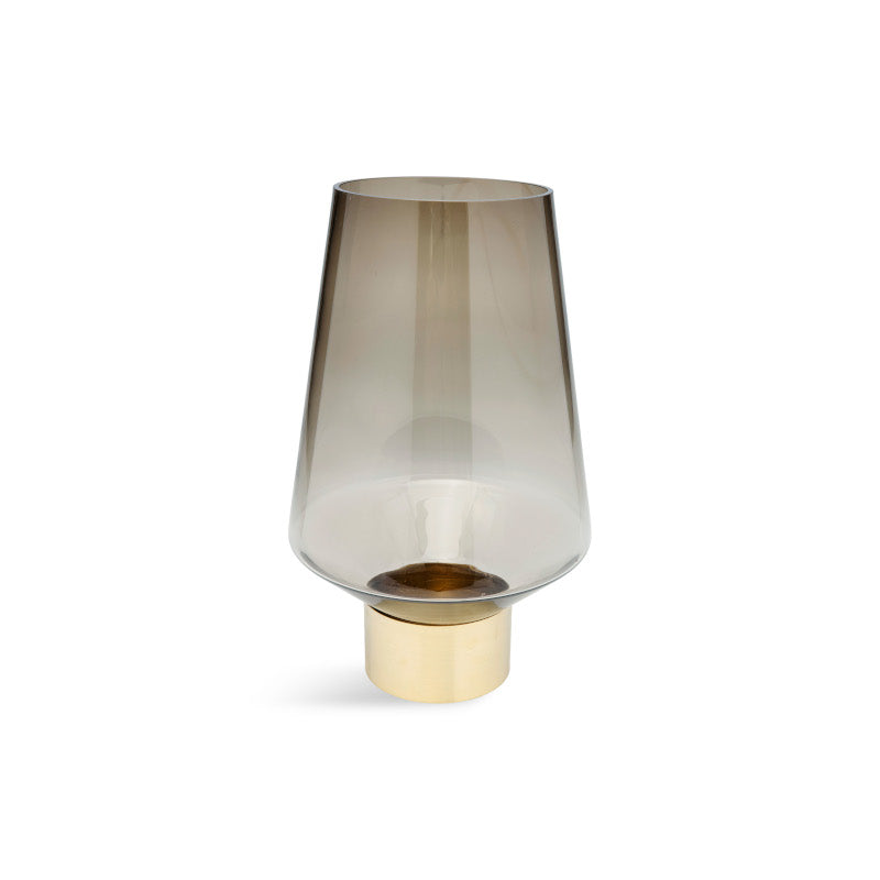 Noble ring vase, brun