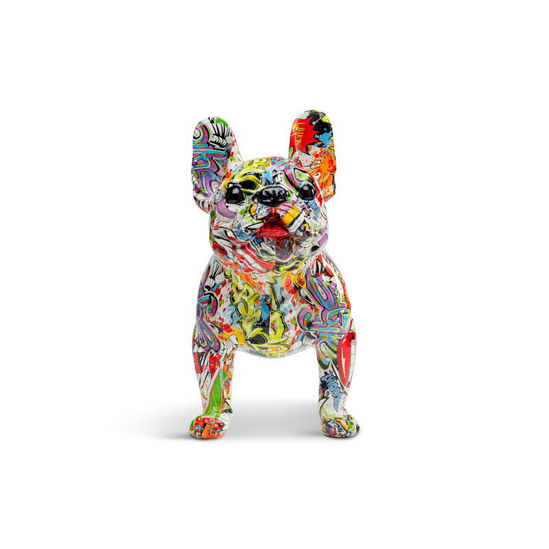 Comic dog deco figur