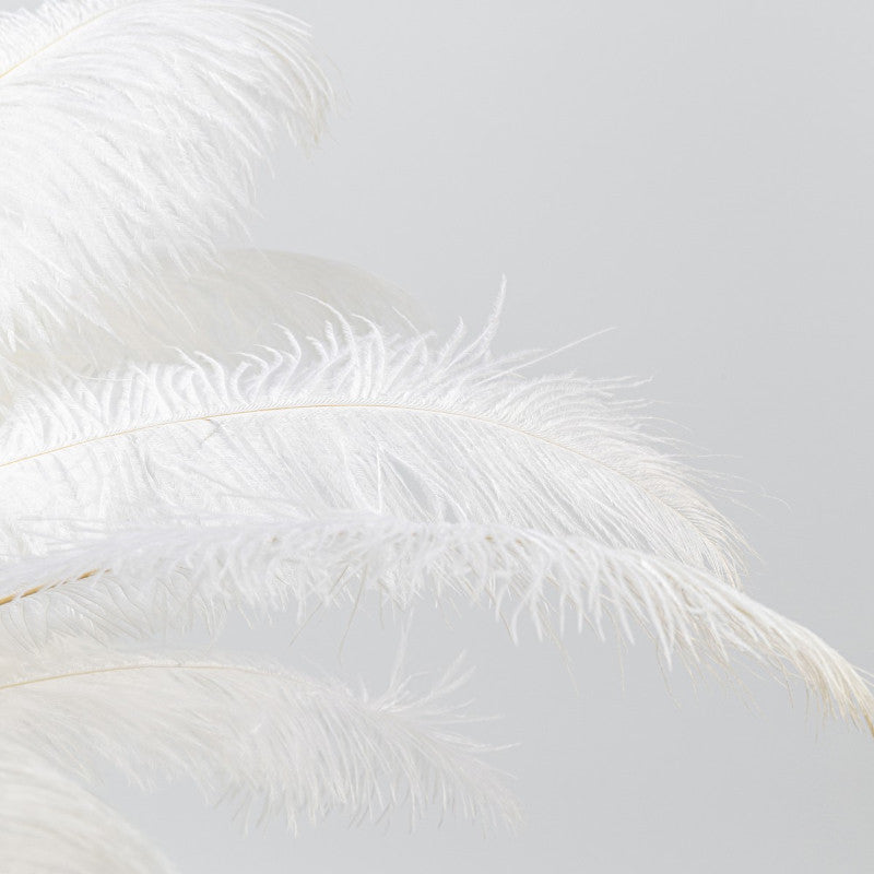 Feather palm bordlampe, hvid