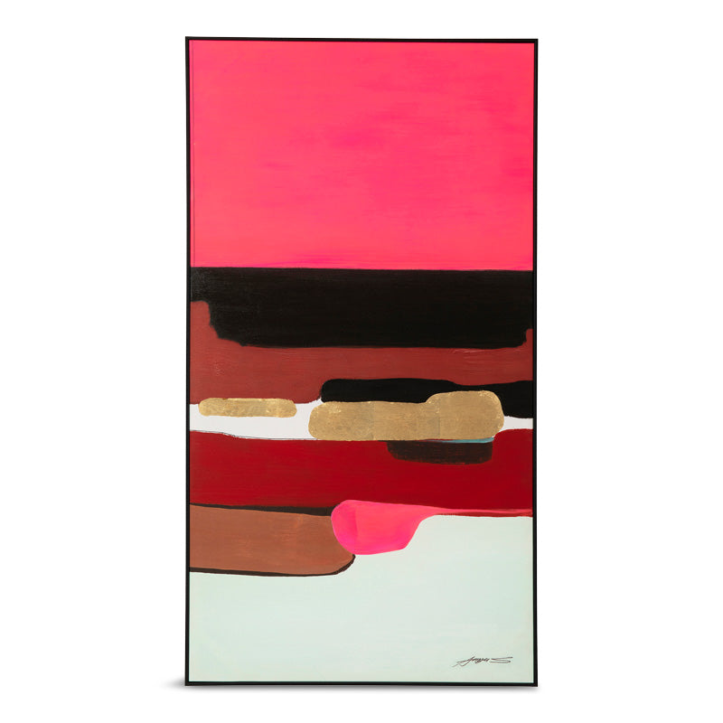 Abstract shapes pink galleri