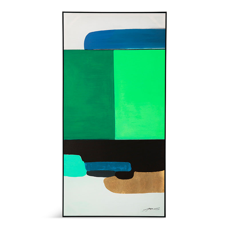 Abstract shapes grøn