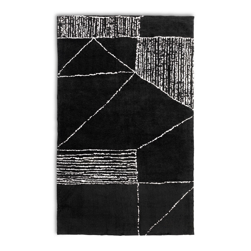 Opaco tæppe sort/hvid 170x240cm