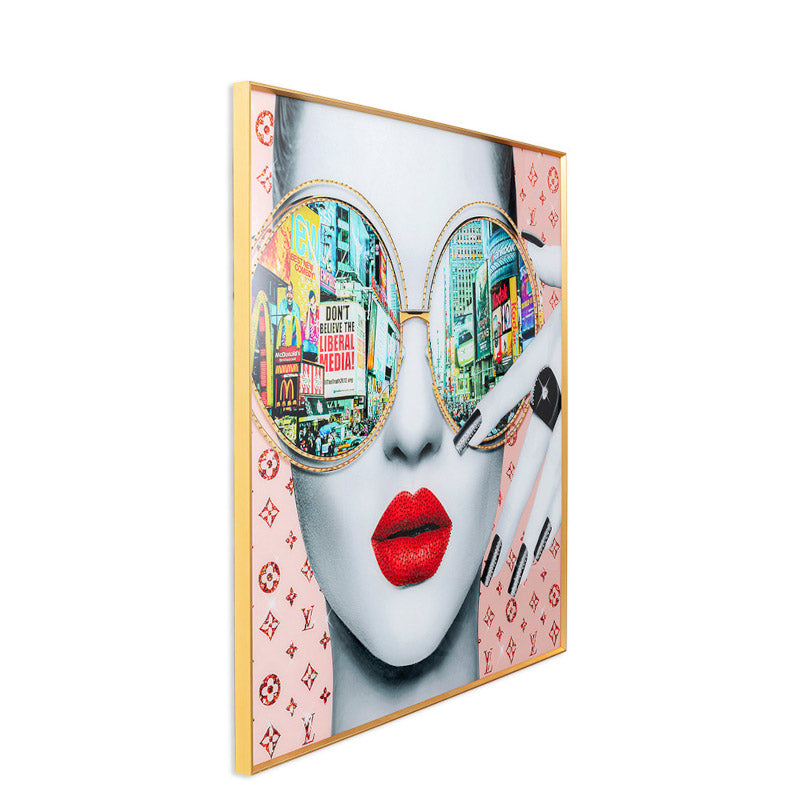 Times square view, glas galleri