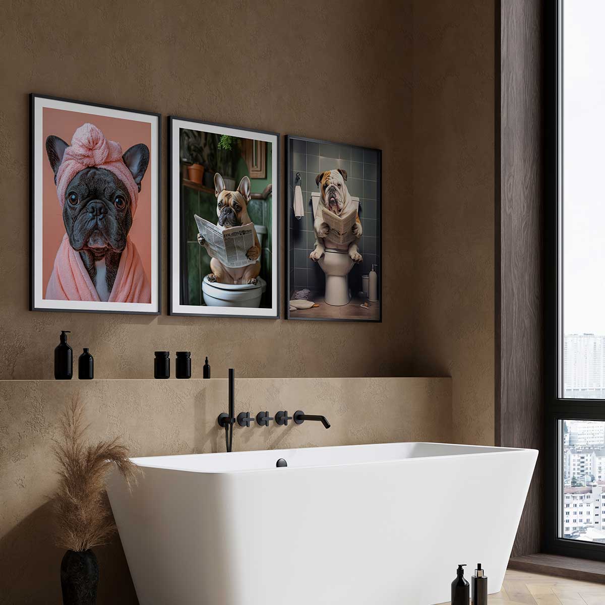 Mops på toilet galleri