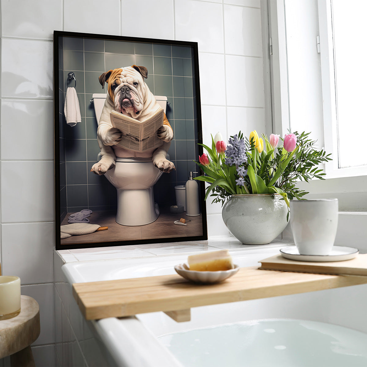 Bulldog på toilet galleri