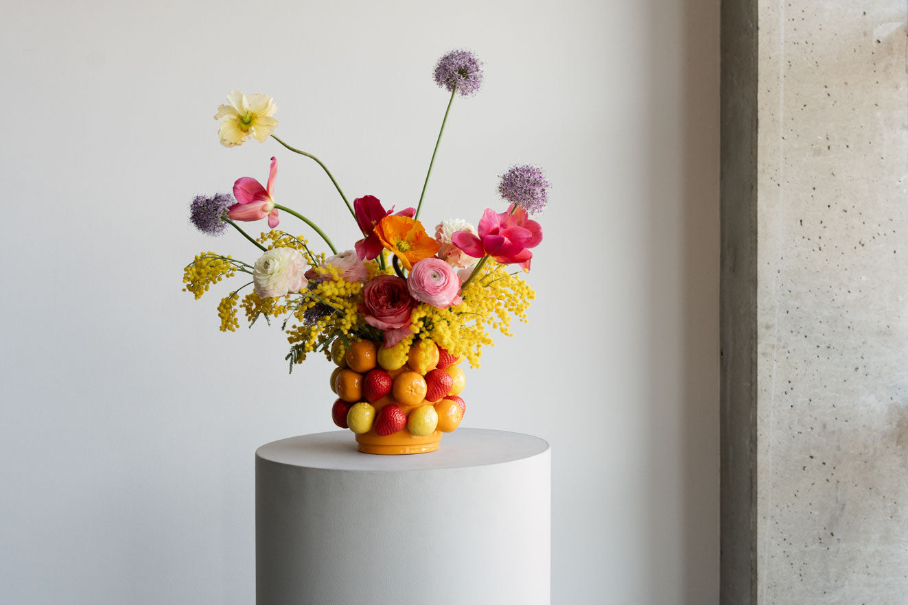 Frugt parade vase lav