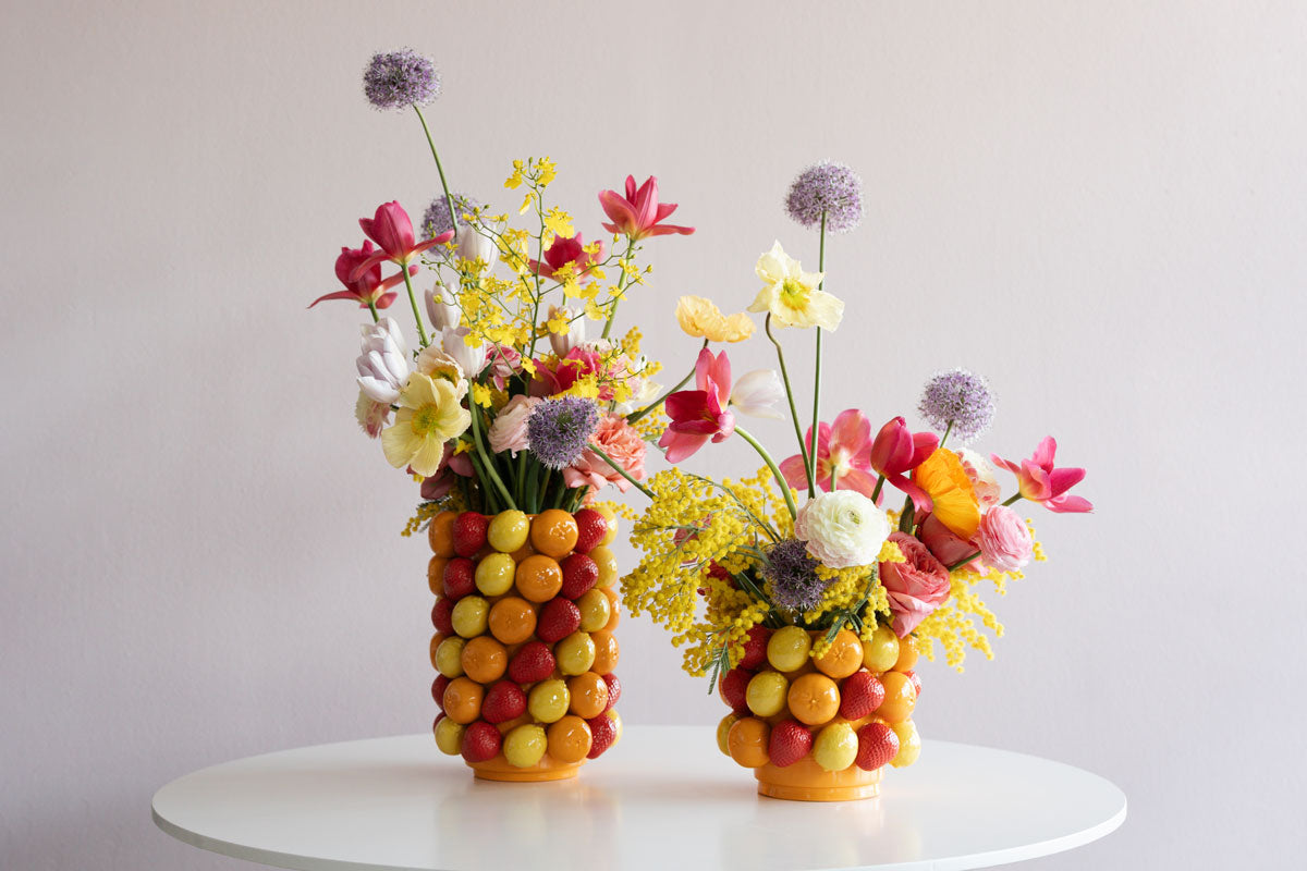 Frugt parade vase lav
