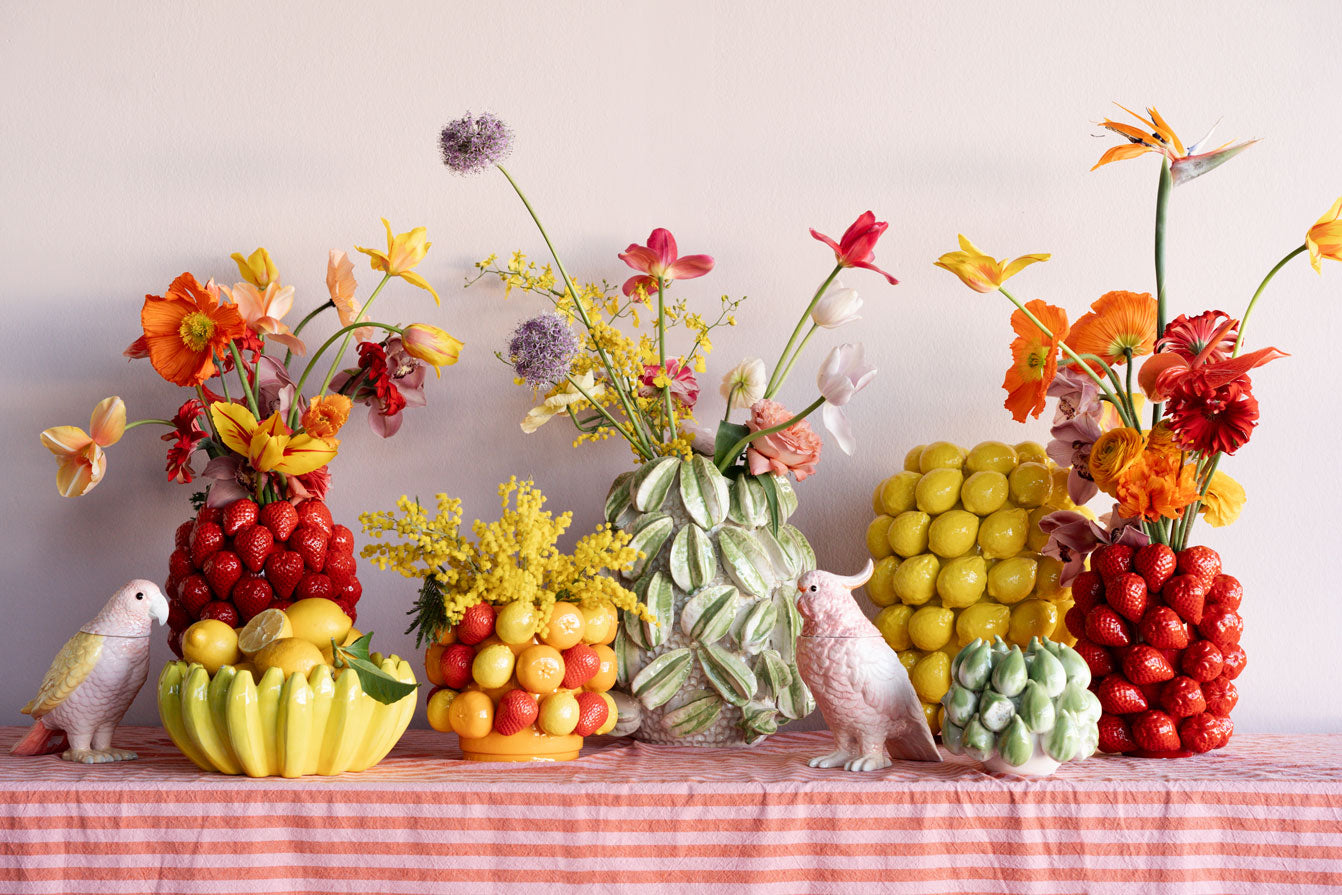 Frugt parade vase lav
