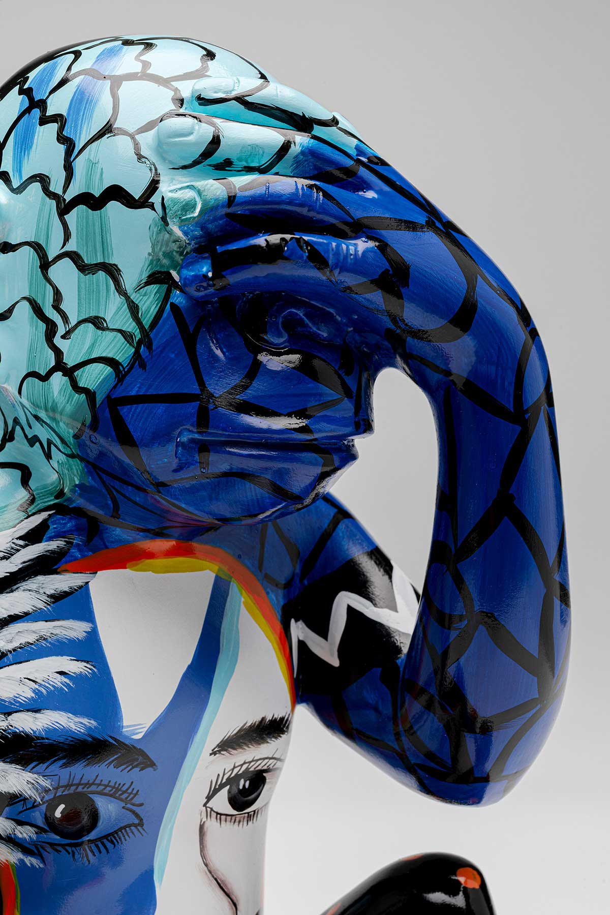 Graffiti monkey blue