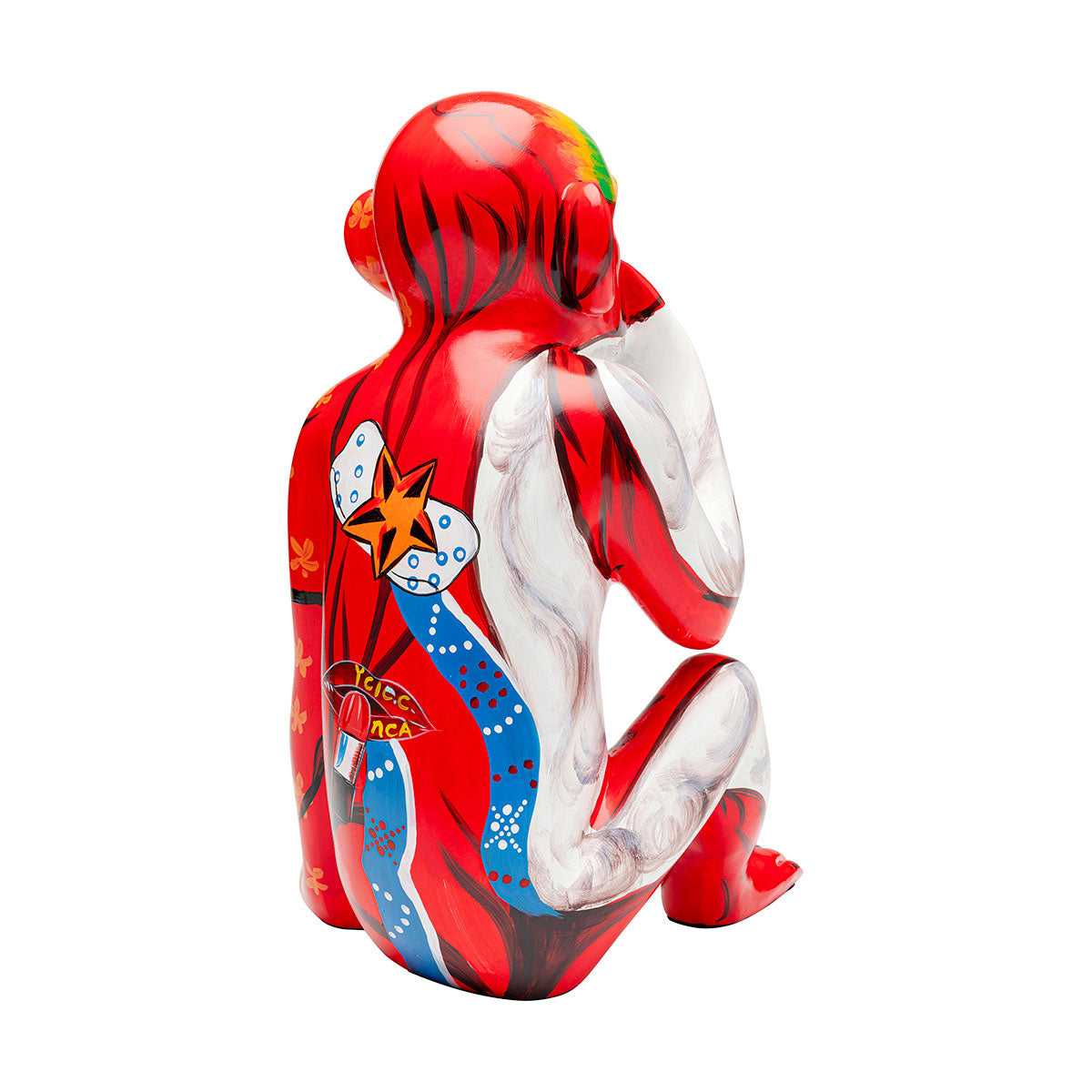 Graffiti monkey red