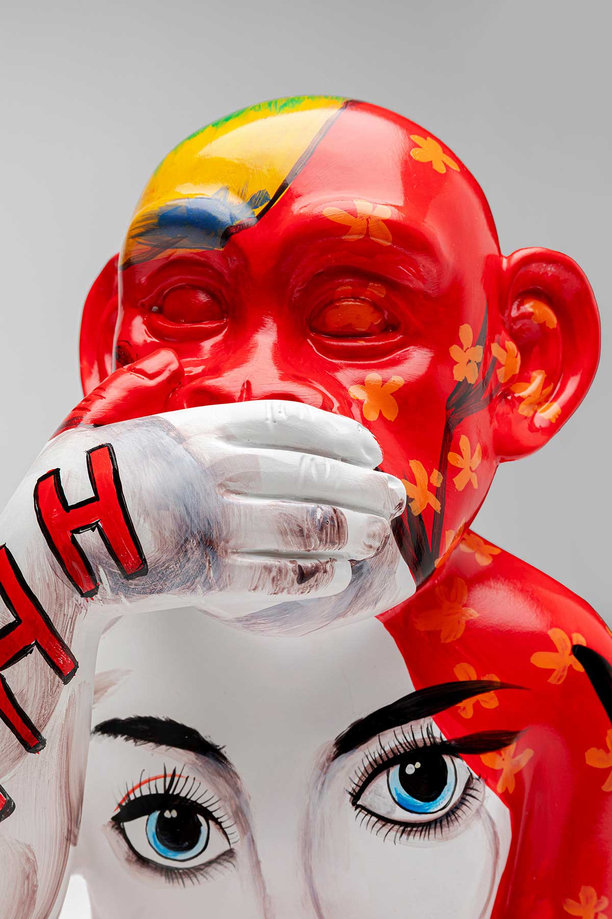 Graffiti monkey red