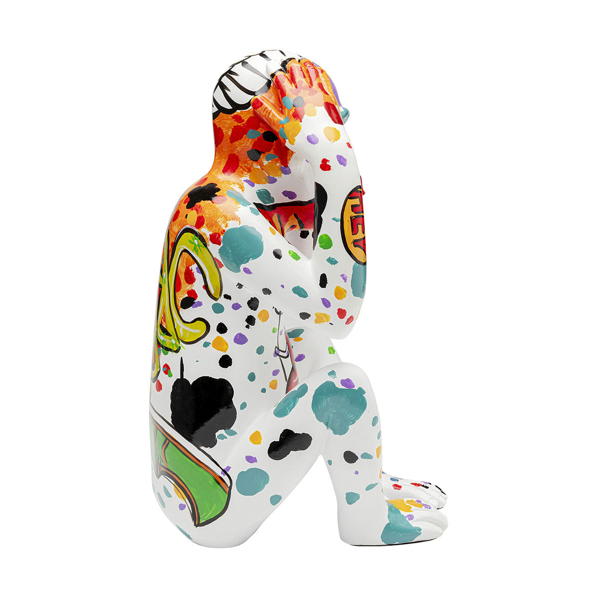 Graffiti monkey white