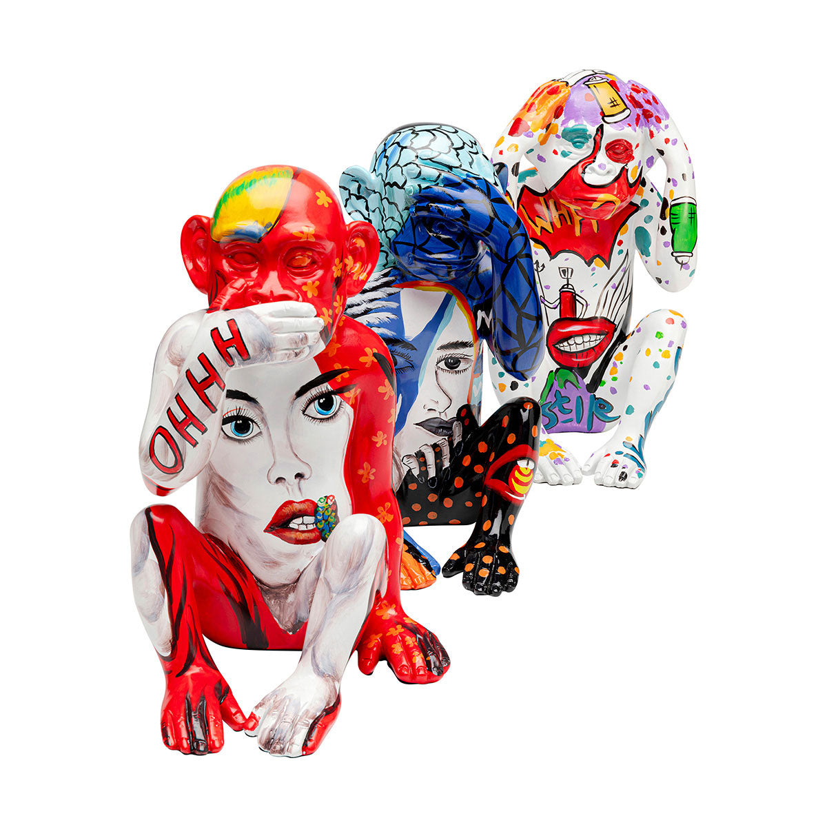 Graffiti monkey white