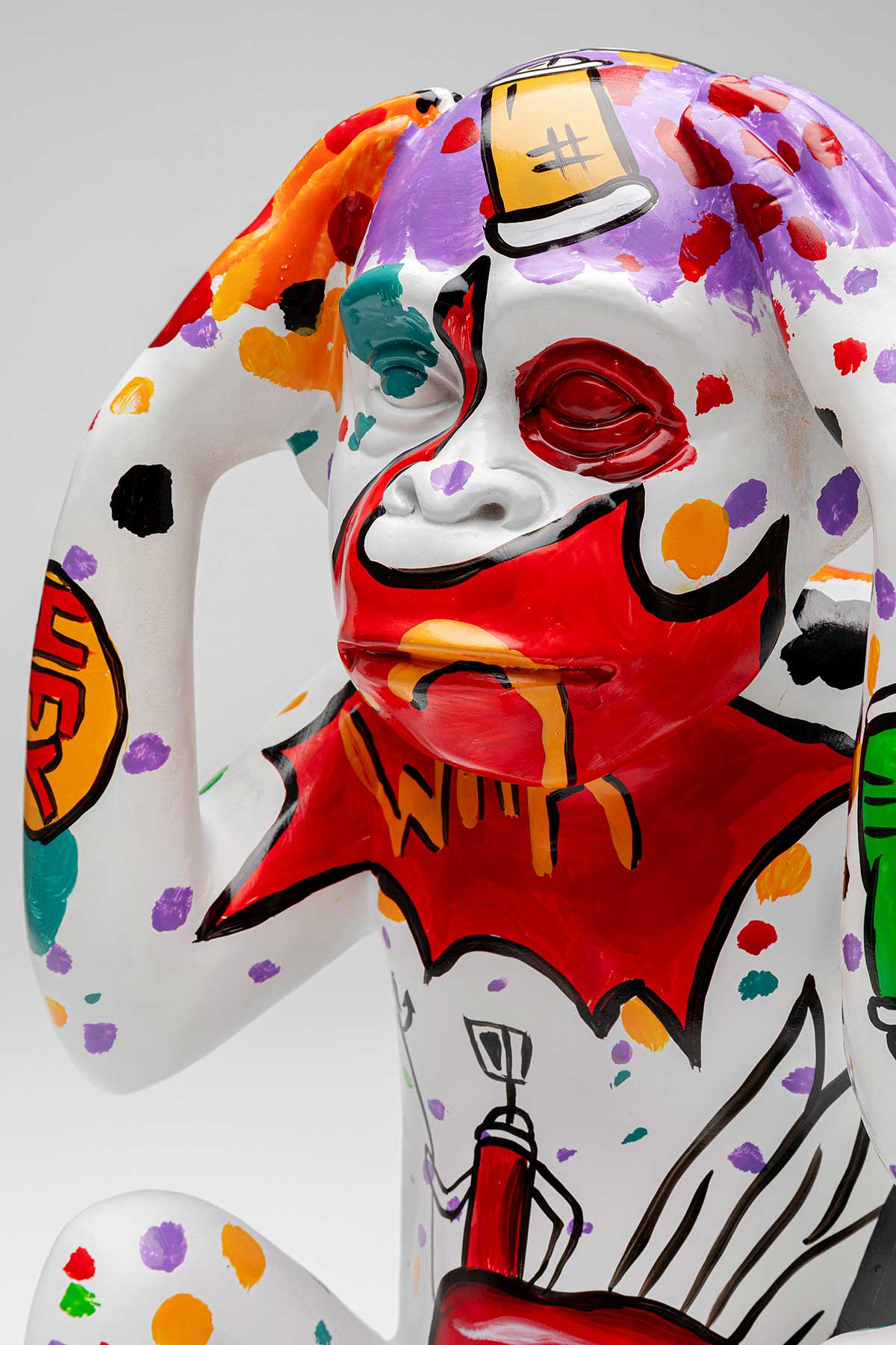 Graffiti monkey white
