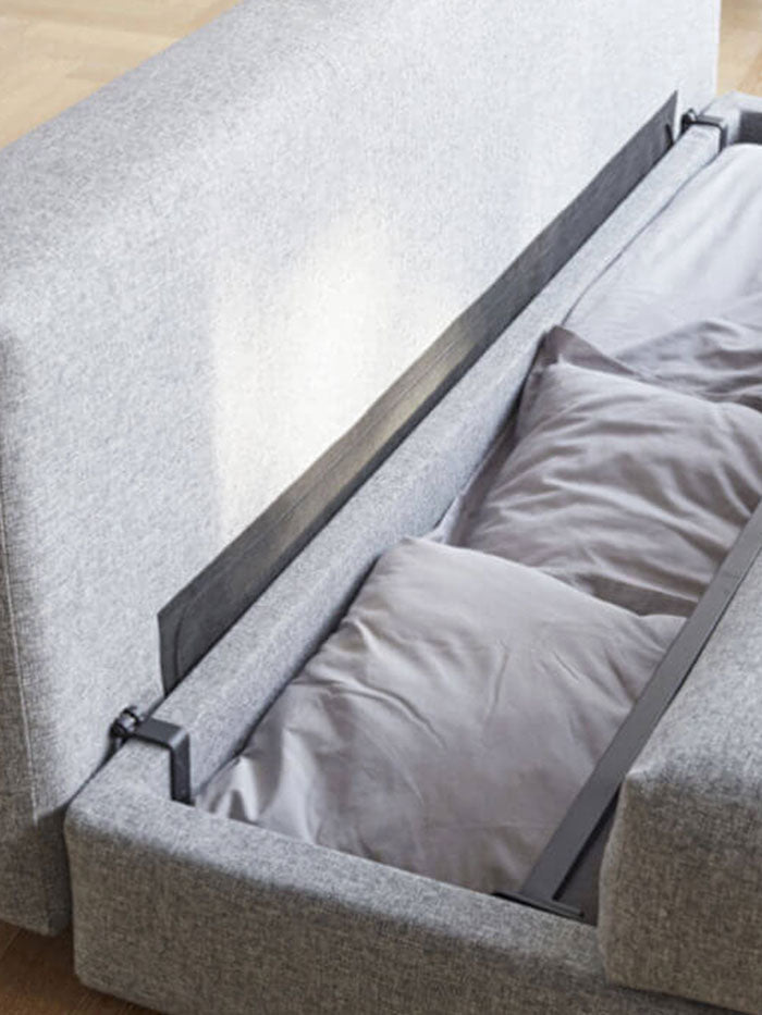 Senge med opbevaringsrum fra sit'n sleep