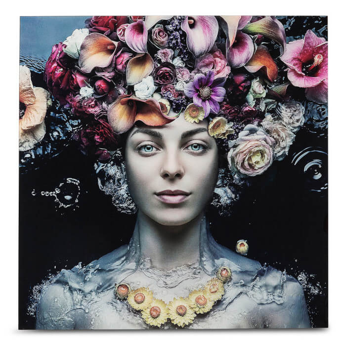 Flower art lady glas galleri