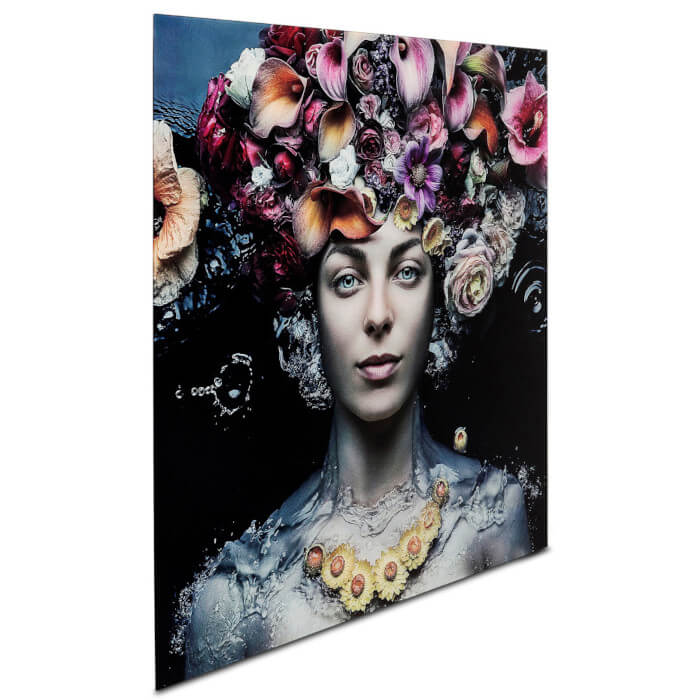 Flower art lady glas galleri