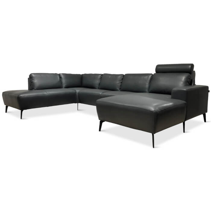 Modu byggesofa, antracite læder