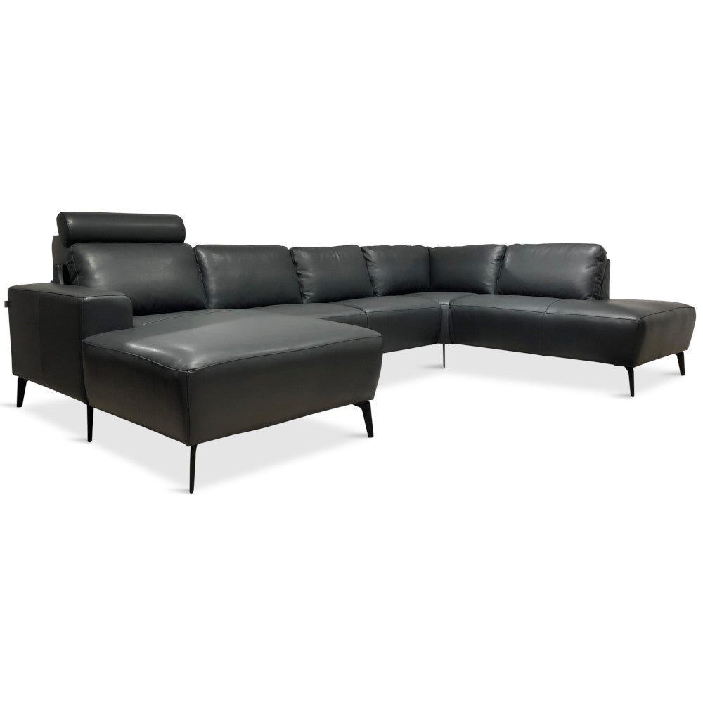 Modu byggesofa, antracite læder