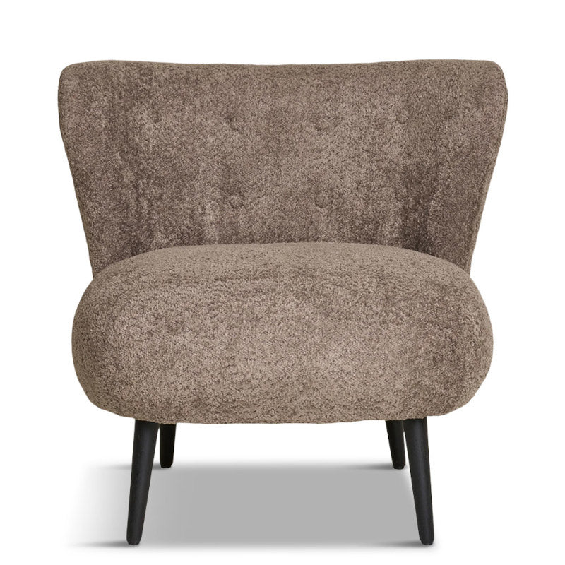 Covelo Loungestol, brun boucle