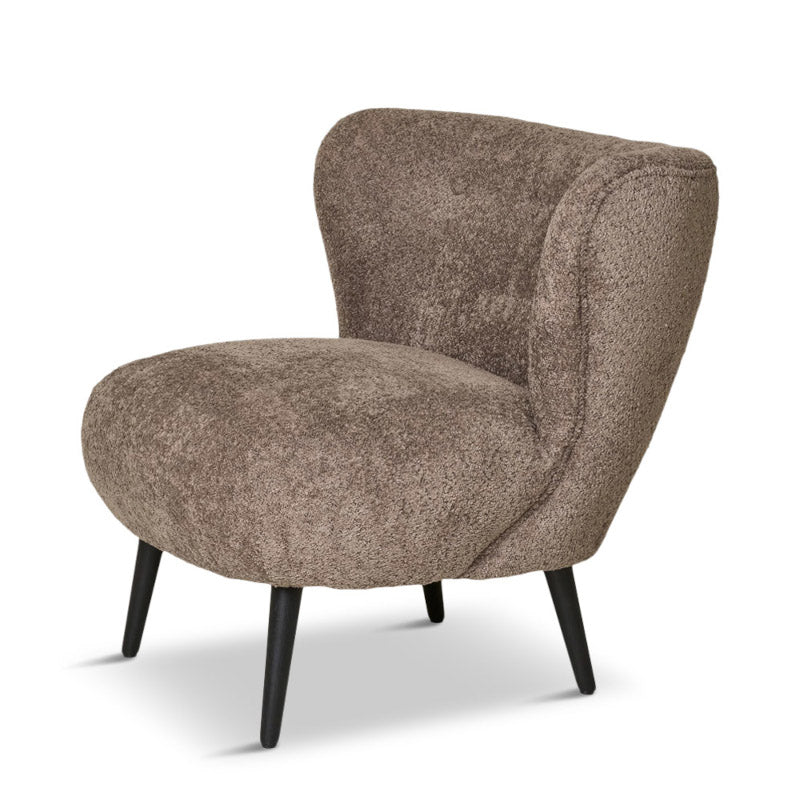 Covelo Loungestol, brun boucle