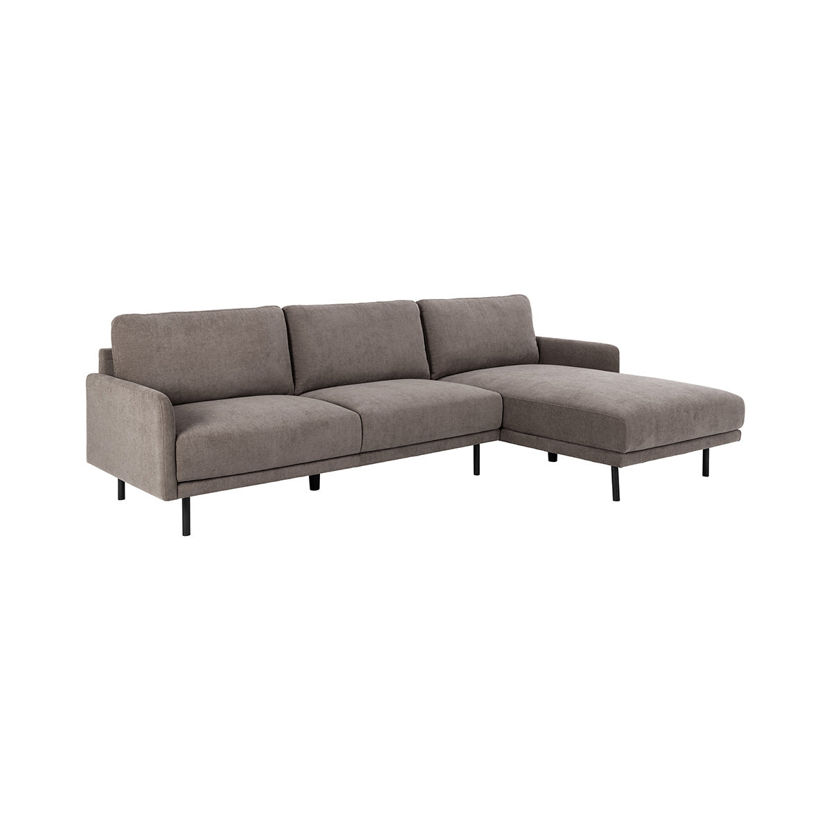 Calma sofa m/chaiselong, dusty brown