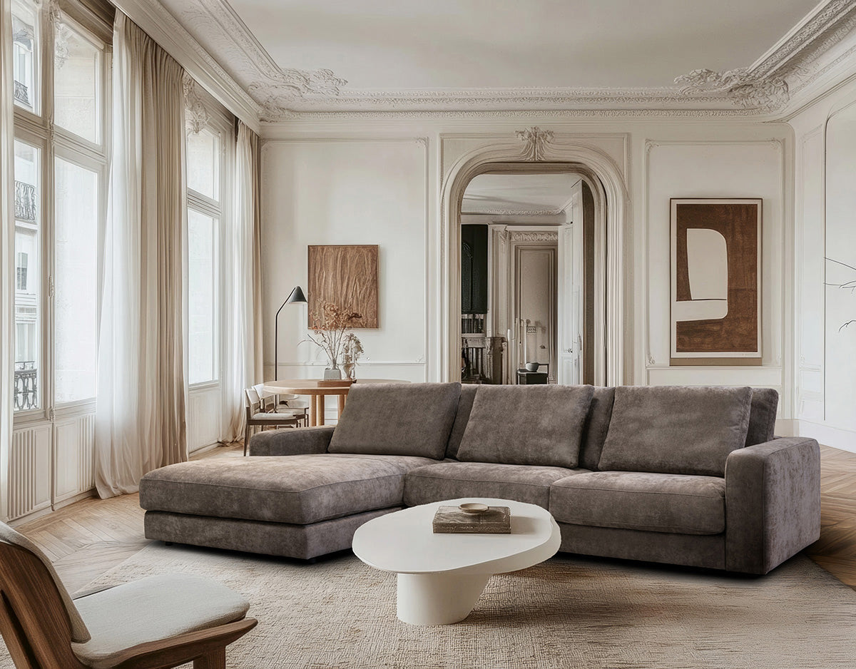 Rio sofa m/chaiselong, brun