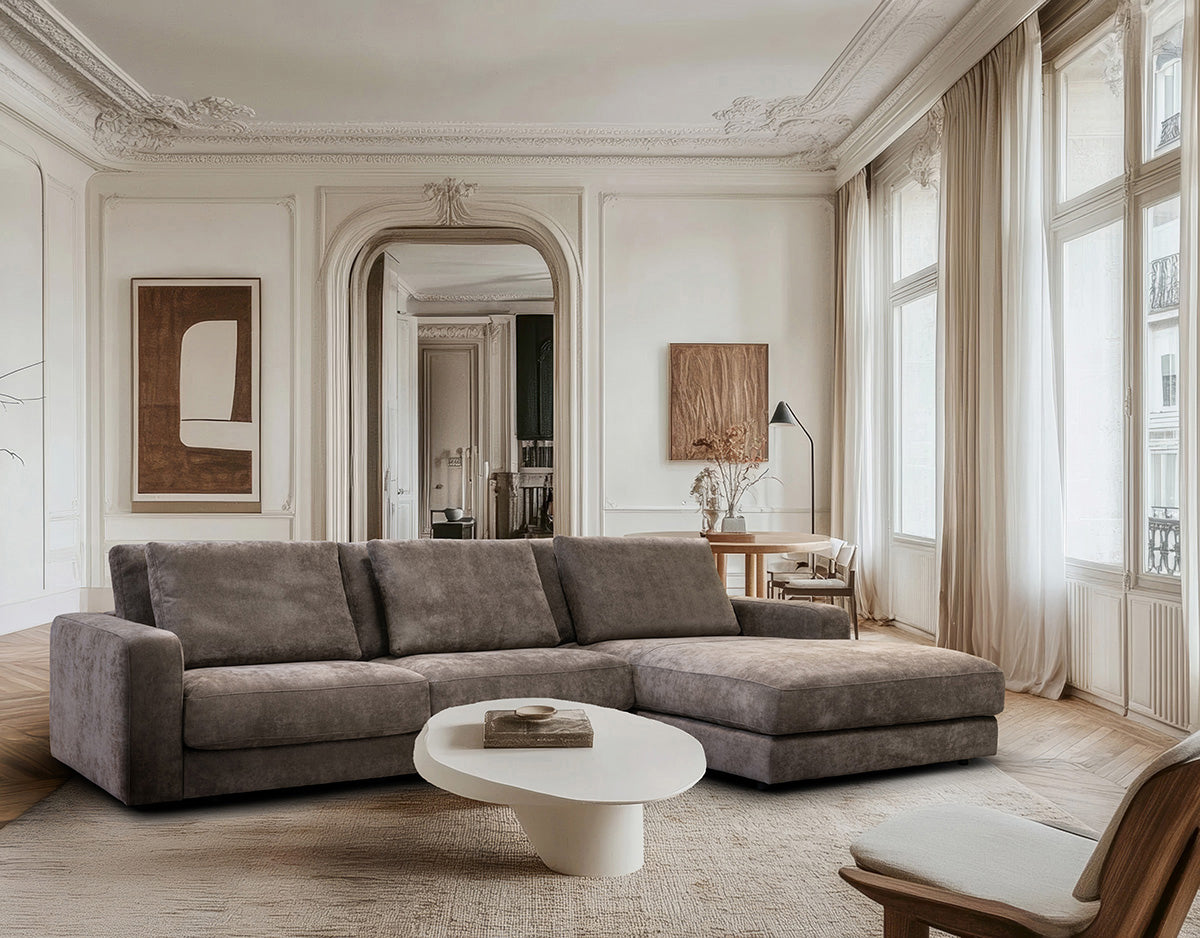 Rio sofa m/chaiselong, brun