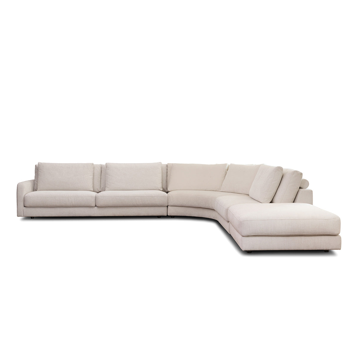Rio hjørnesofa m/open end, hvid