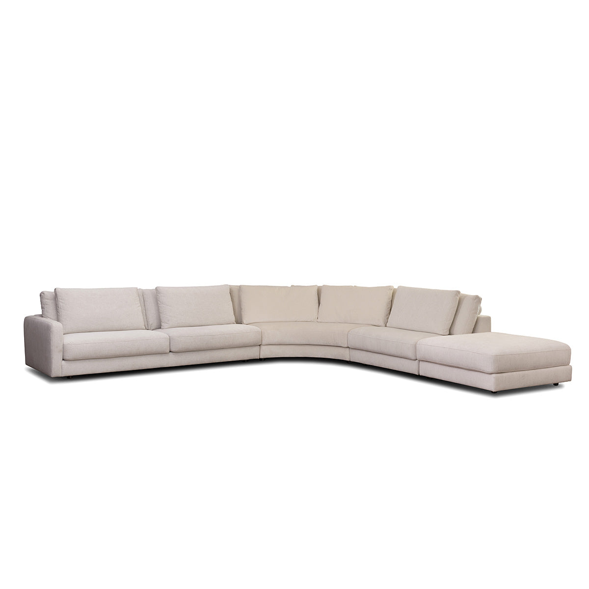 Rio hjørnesofa m/open end, hvid