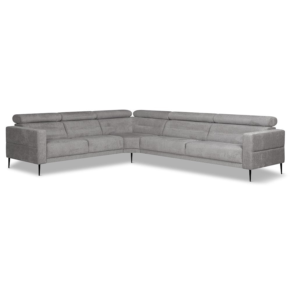Vizion hjørnesofa, grå bouclé