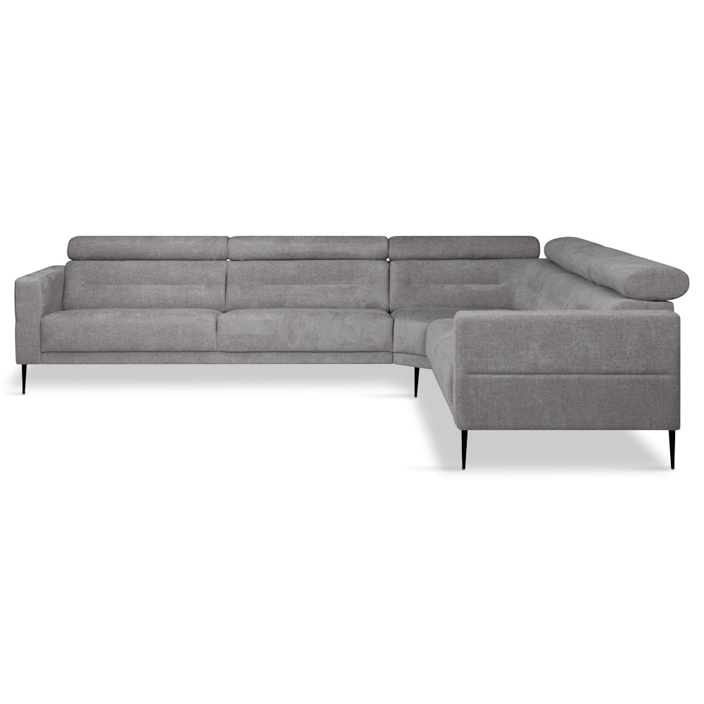 Vizion hjørnesofa, grå bouclé