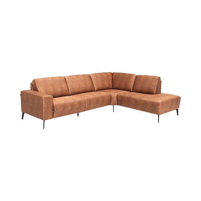 Modu hjørnesofa m/open end, cognac