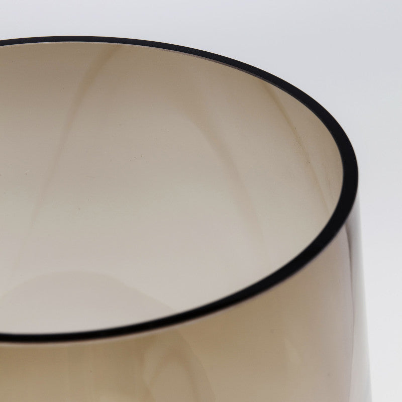 Noble ring vase, brun