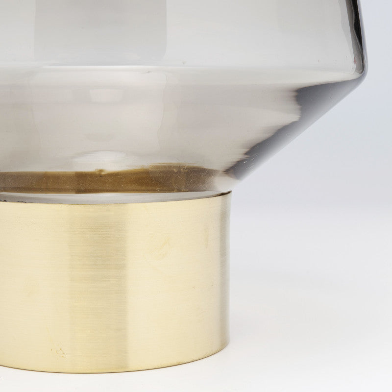 Noble ring vase, brun
