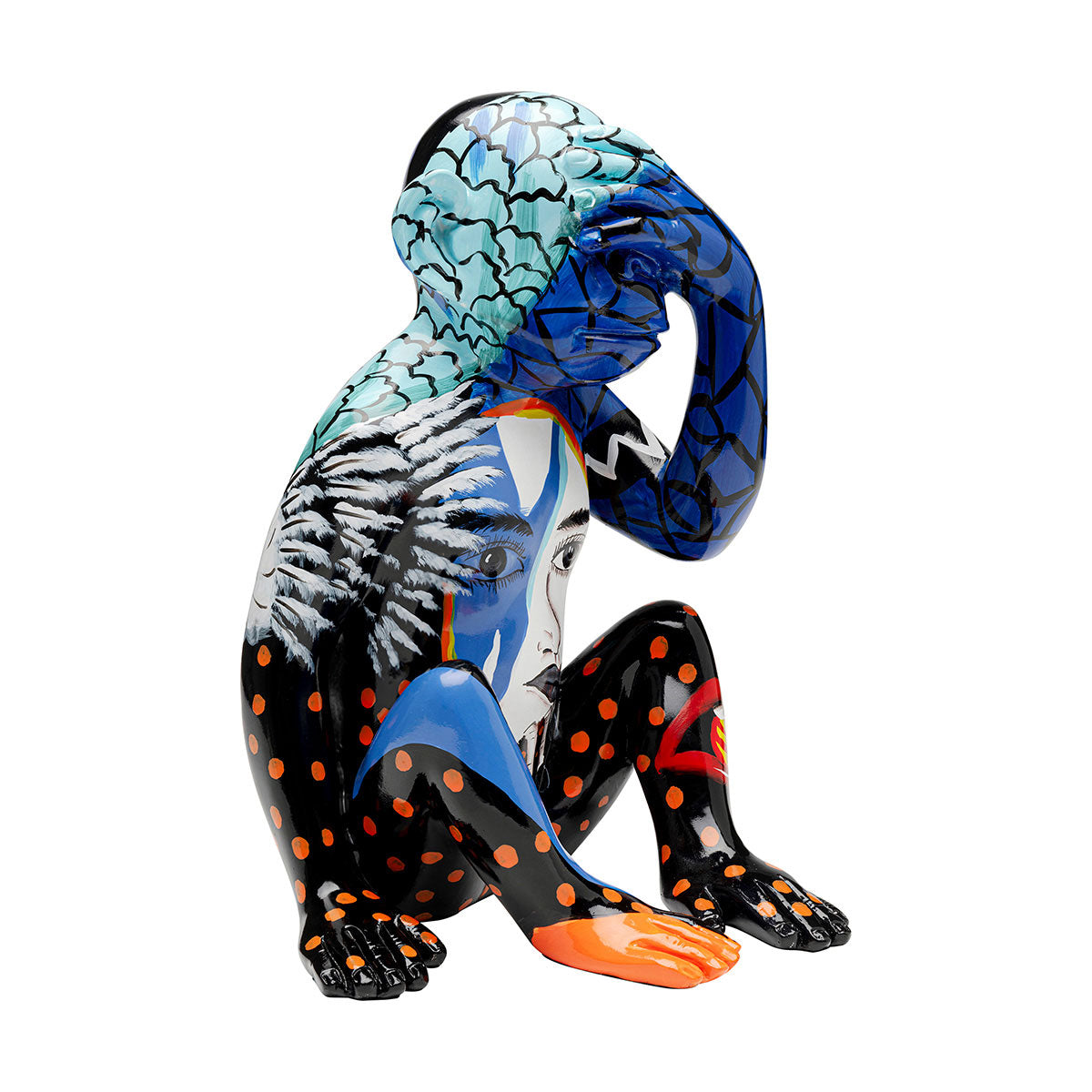Graffiti monkey blue