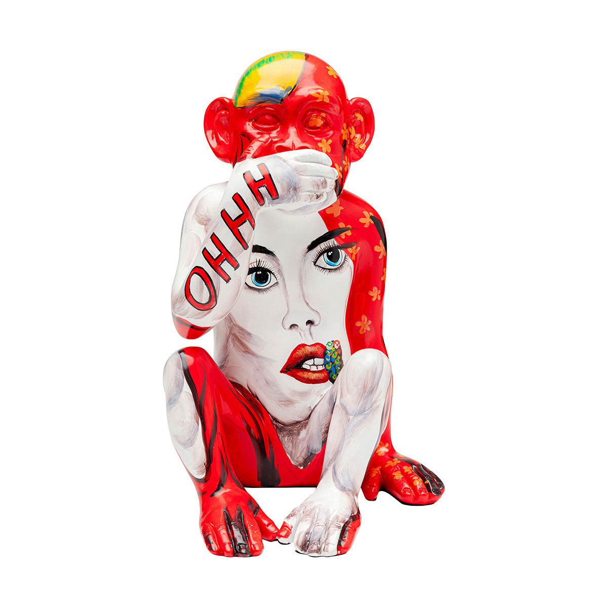 Graffiti monkey red