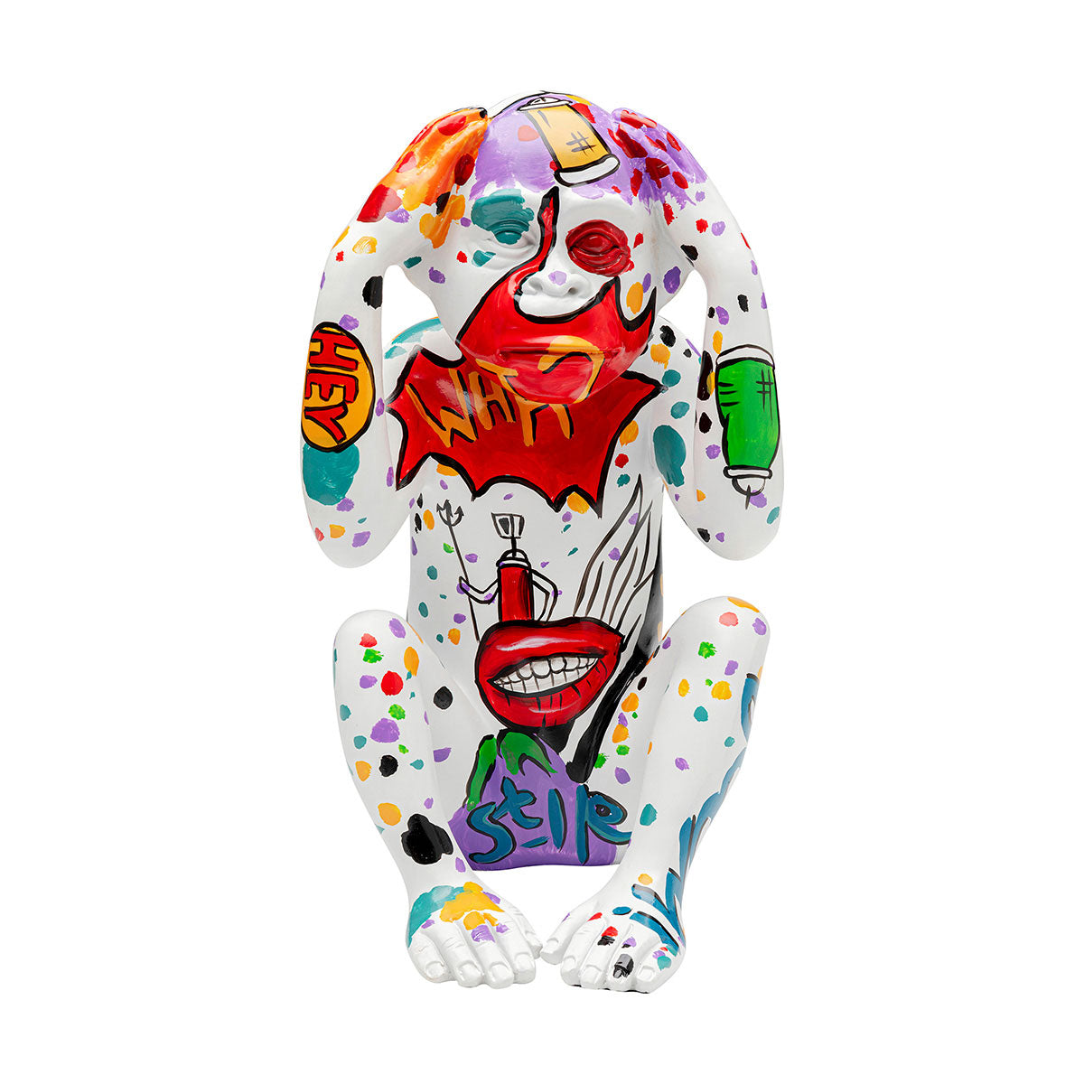 Graffiti monkey white