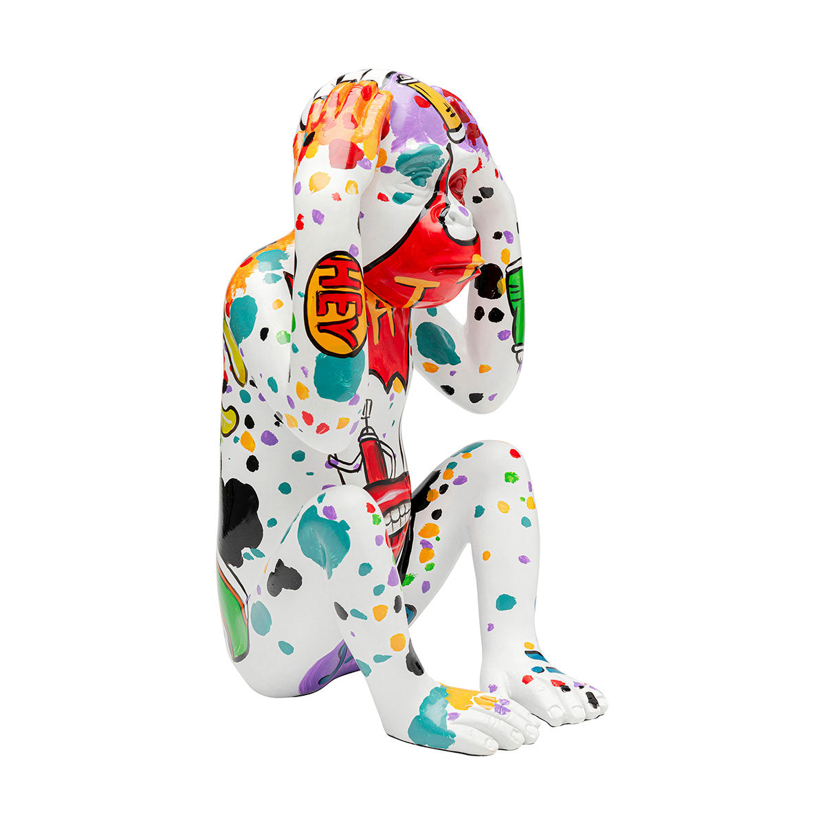 Graffiti monkey white