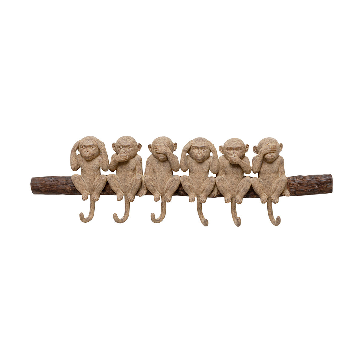 Six monkeys knagerække