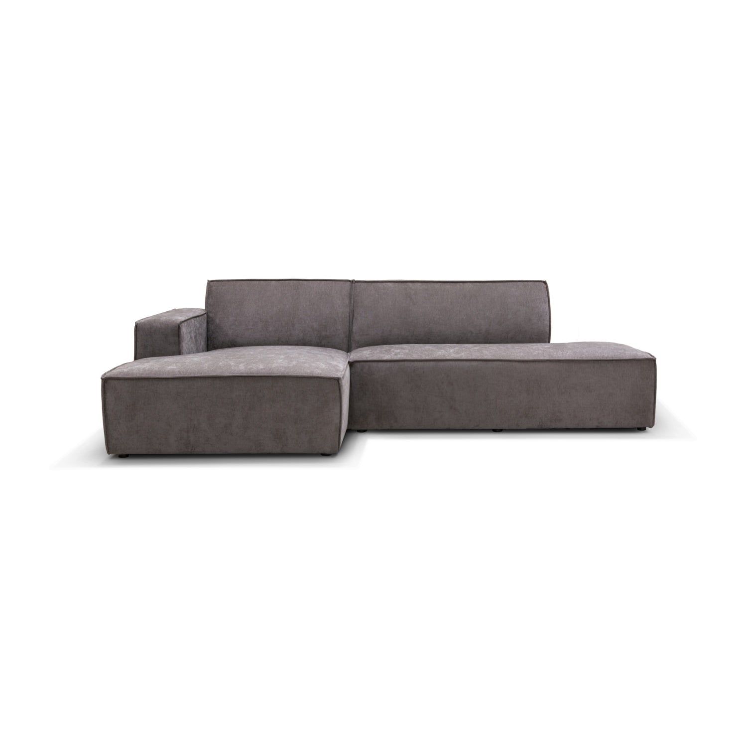 Espada sofa m/chaiselong og open end, gråbrun