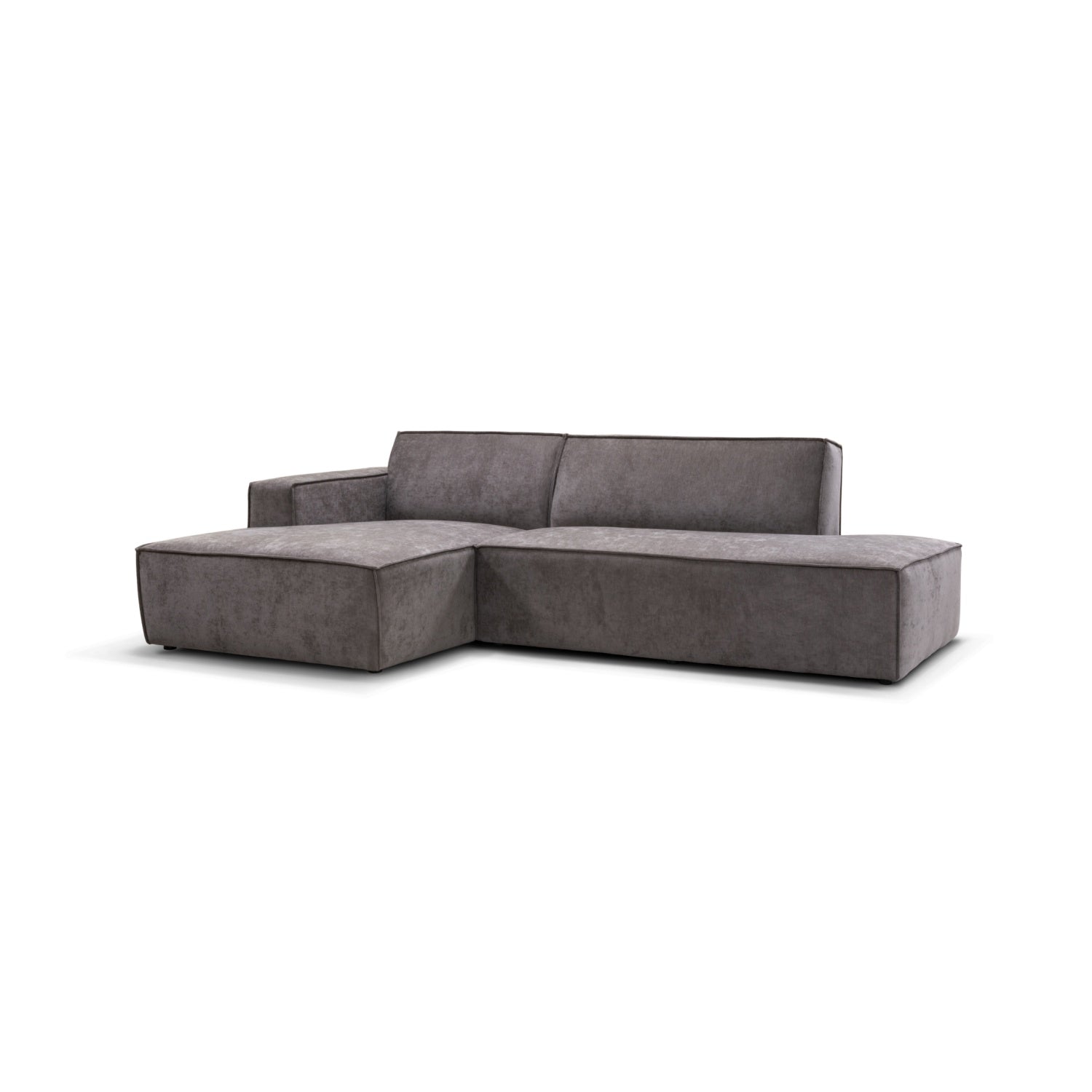 Espada sofa m/chaiselong og open end, gråbrun