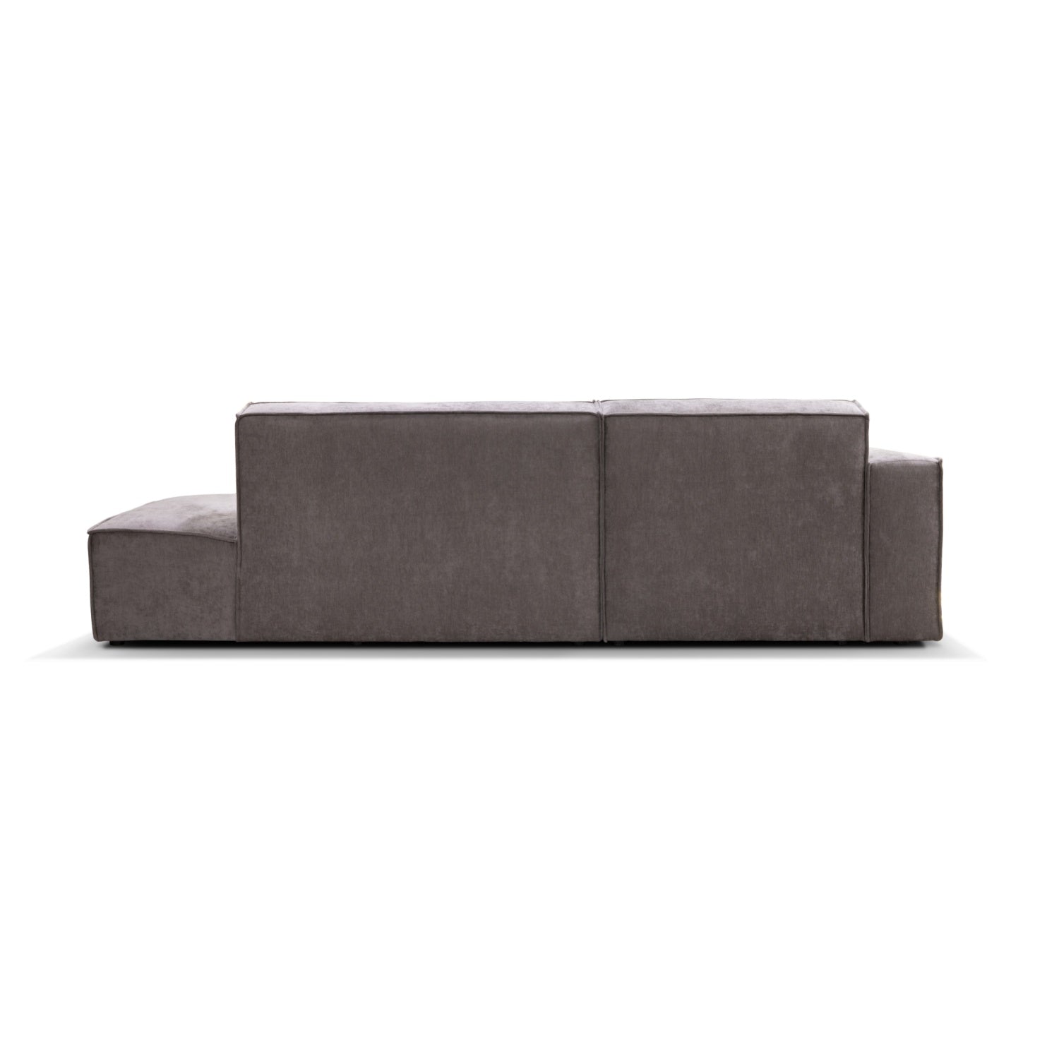 Espada sofa m/chaiselong og open end, gråbrun