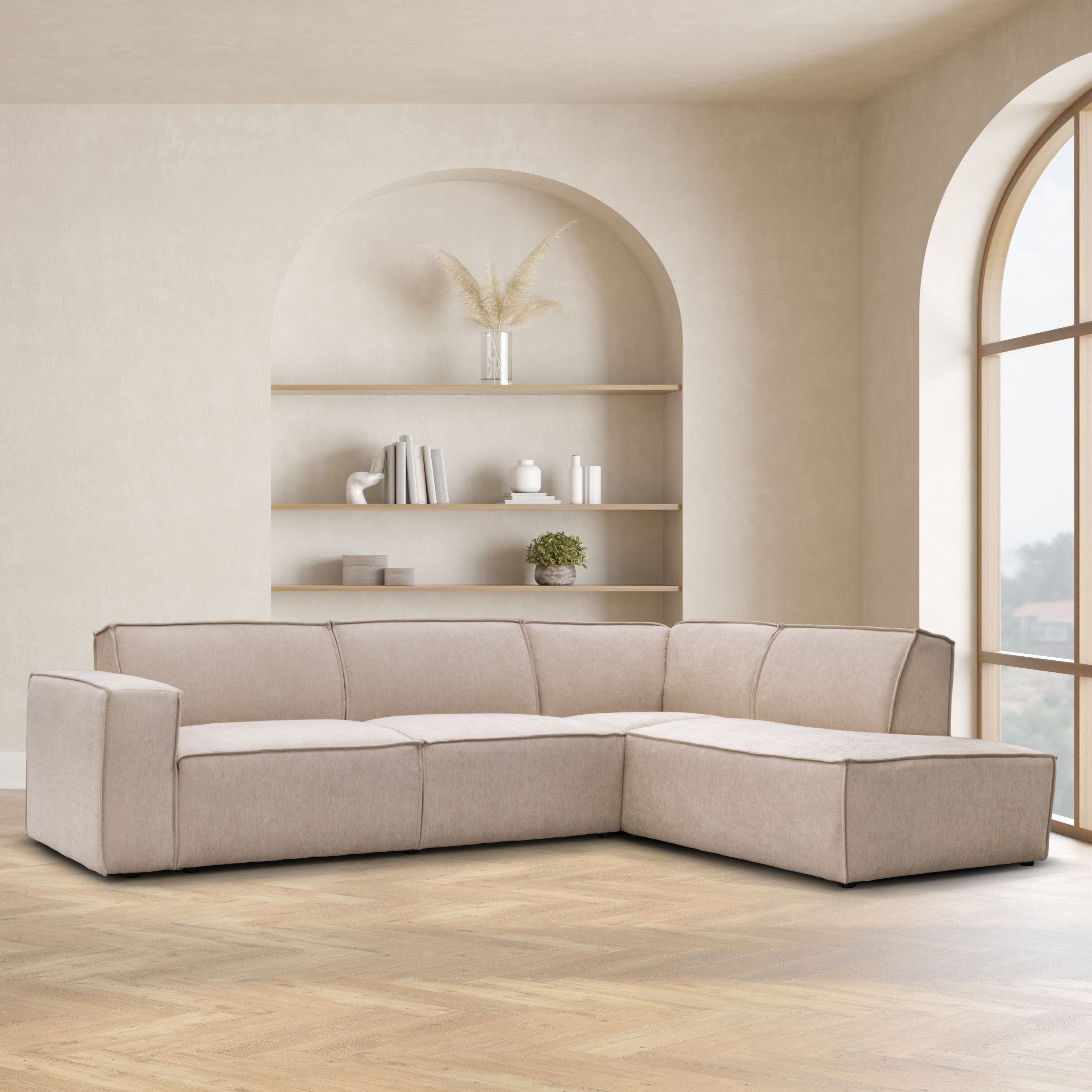 Espada hjørnesofa, beige