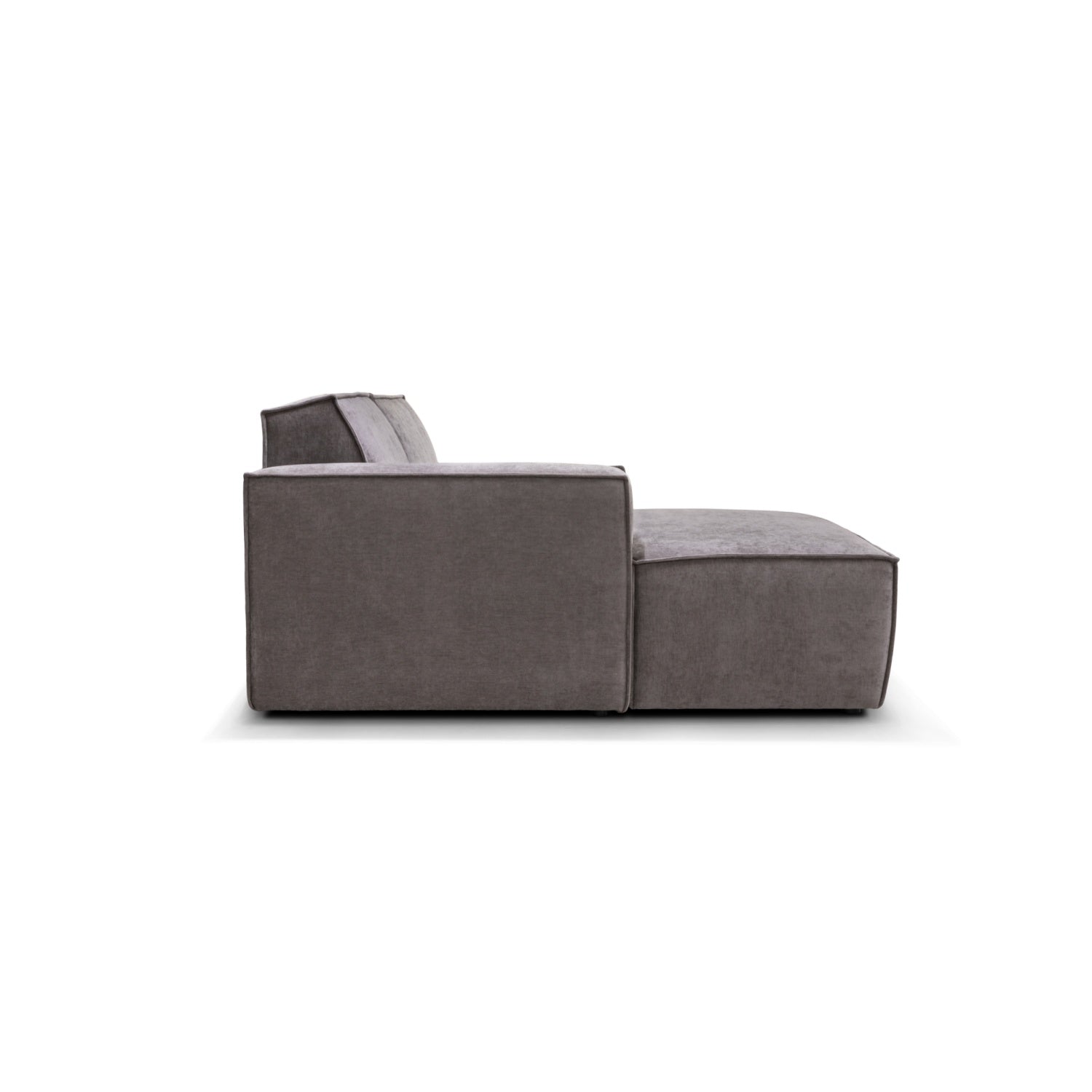 Espada sofa m/chaiselong og open end, gråbrun