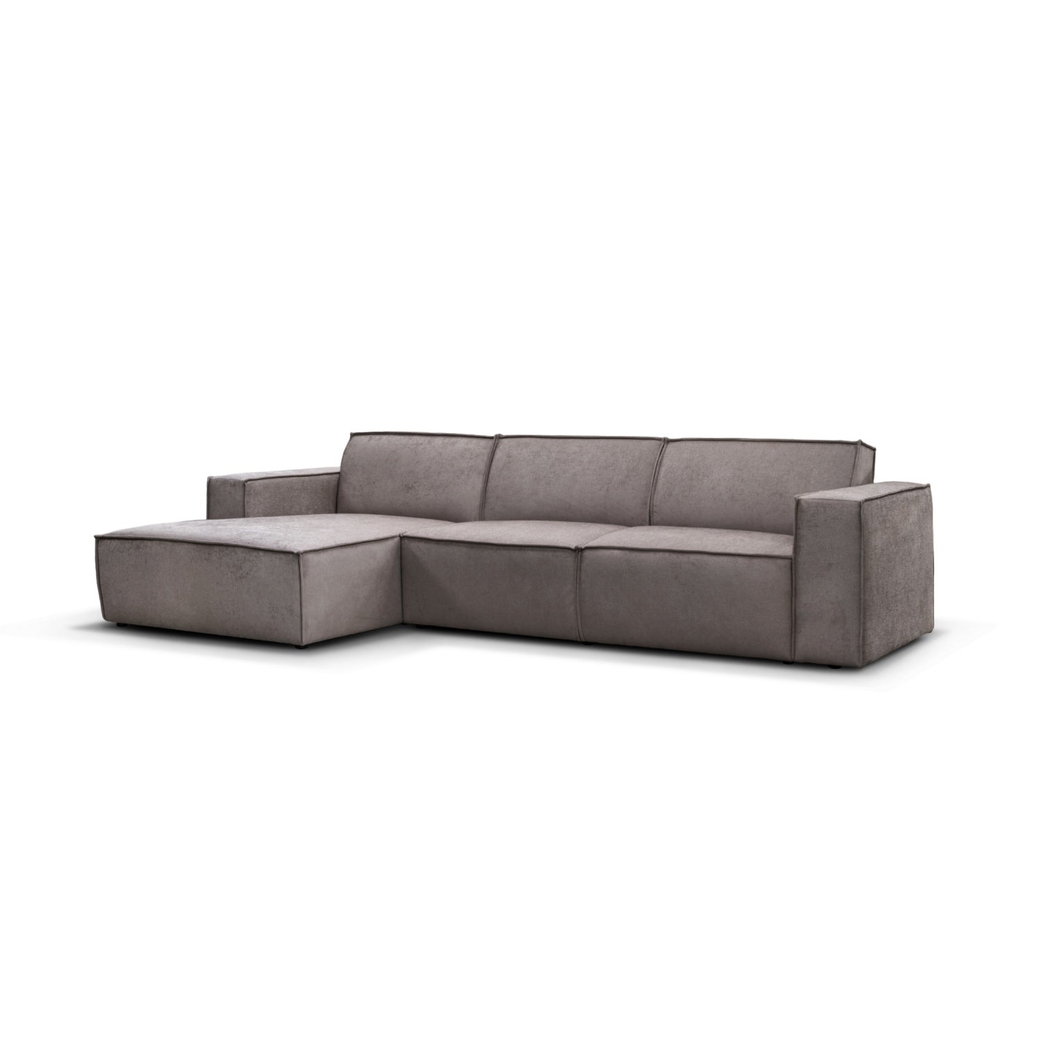 Espada sofa m/chaiselong, gråbrun